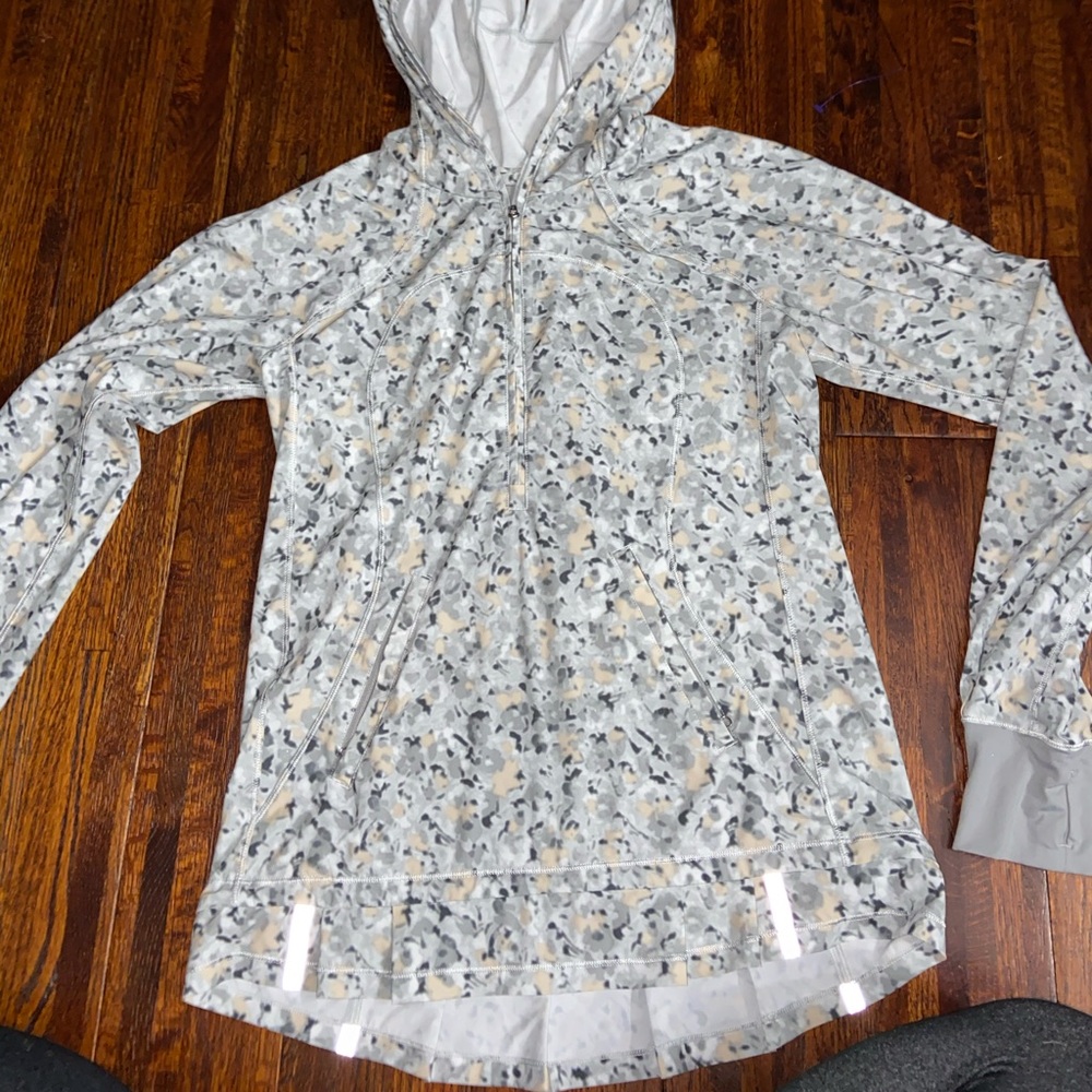 Lululemon half zip floral jacket